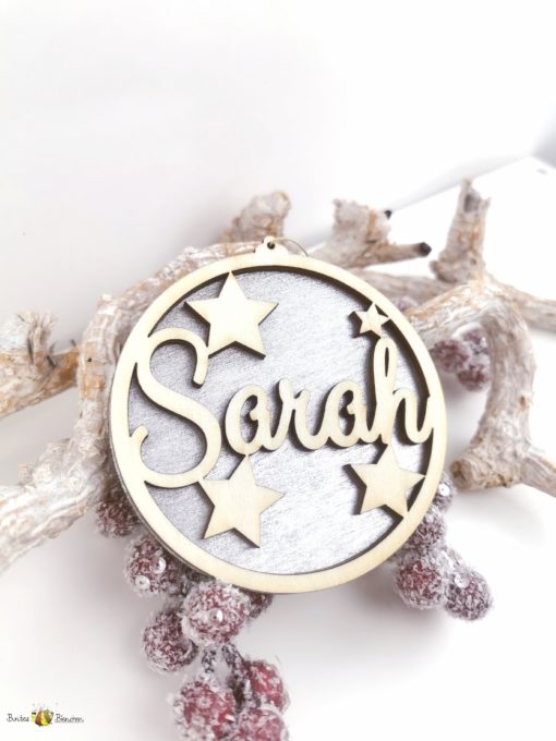 Handmade Weihnachten Silber Weihnachtsanhänger personalisiert