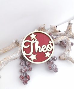 Handmade Weihnachten Rot Weihnachtsanhänger personalisiert