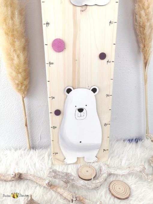 Kindermesslatte Eisbär personalisiert und handbemalt