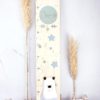 Eisbär Messlatte aus Holz für Kinder personalisiert