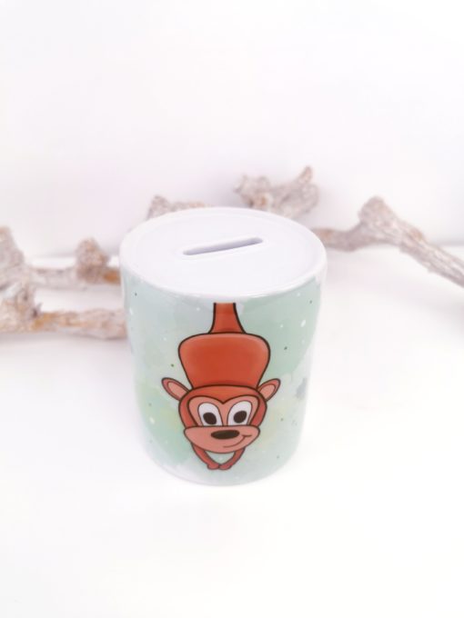 Spardose personalisiert Affe Keramik