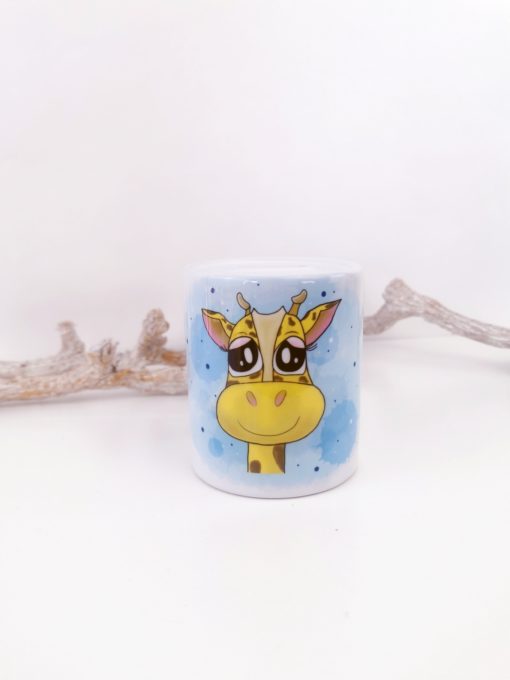 Spardose personalisiert Giraffe Keramik