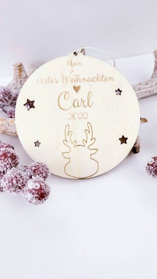 Mein erstes Weihnachten 2023 Anhänger Geschenk Baby Kind